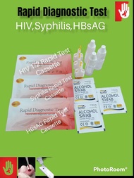 pekat Alat tes HIV AIDS, Syphilis Gonore, HBsAG Hepatitis B satuan 1 paket 3macam test