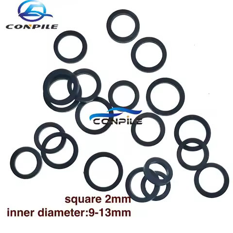 20pcs mixed square 2mm idle tire wheel belt loop Idler rubber ring for cassette deck recorder tape s