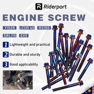 Skru Enjin Engine Screw Gold Titanium Engine Screw Set Full Set Yamaha Honda LC135 4S RS150 SRL115 E