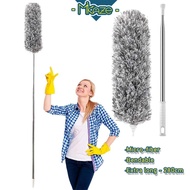 MIKAZE - FEATHER DUSTER 280CM Extra Long Handle Extendable Bendable Microfiber Fan Cupboard Cleaner 