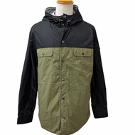 成色極佳 □ MONCLER Donan Giubbotto 雙面穿尼龍風衣夾克 卡其色/銀色 3碼 正品 男士