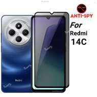 Anti-Spy Tempered Glass For Xiaomi Redmi 14C Privacy Screen Protector For Redmi 14 C 13C 1 4C C14 Re