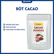 Bột cacao OVOVITA 100% nguyên chất đậm vị hổ trợ kiểm soát cân nặng dùng làm nguyên liệu hoặc pha ch