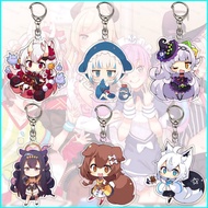 HT2 HOLOLIVE 6cm Keychain Anime Bag Pandant Keyring Key Chain Shirakami Fubuki Natsuiro Matsuri Akai
