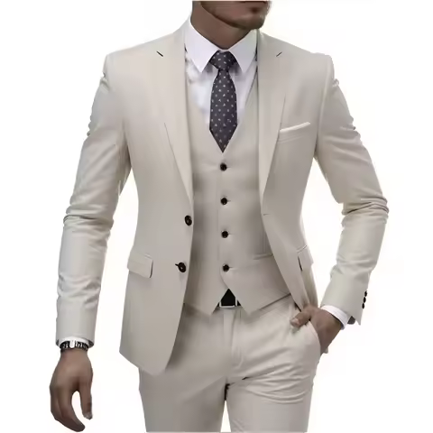 Suit Boutique Men's Fashion Business (Blazer+ Vest +Trousers) Gentleman's Wedding Casual Professiona
