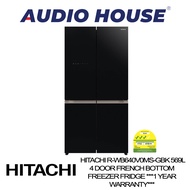 HITACHI R-WB640V0MS-GBK 569L 4 DOOR FRENCH BOTTOM FREEZER FRIDGE ***1 YEAR WARRANTY***