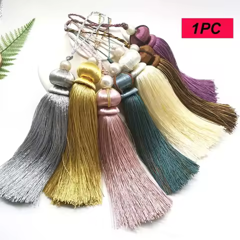 Euro Style Curtain Tassels Polyester Big Tassels 30cm Silk Tassels Accessories Key Tassel Pendant fo