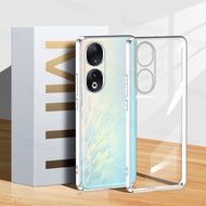 Jingsanc Ốp trong suốt cho Honor 90 5G/Honor 90 Lite 5G vỏ điện thoại silicon mềm TPU mạ điện kính t