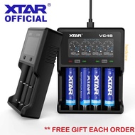 XTAR VC4S Lithium Li-ion Mi-Mh USB 5V 9V QC 3.0 intelligent smart 18650 18500 21700 26650 CR2 batter