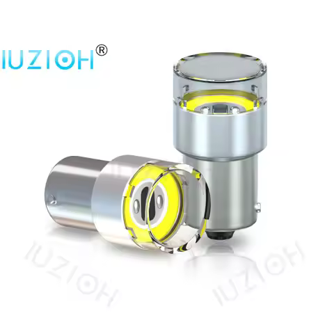 IUZIOH 12V 24V P21W Led Bulb 1156 Strobe 1157 Flash BA15S BAY15D P21/5W R5W R10W Lamp Flashing Brake