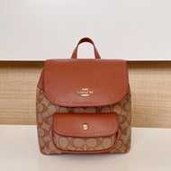 Ready Stock Original and authentic 100% COACH C4120 Pennie Backpack 22 Women's Classic Backpack Cowh
