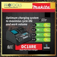MAKITA CHARGER 18V LXT LITHIUM ION CHARGER DC18SD / DC18RC / DC18RD / DC18RE [ MAKITA 18V ]