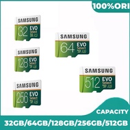 Memory Card 32GB/64GB/128GB/256GB/512GB Samsung EVO Select micro SDHC UHS-1 CLASS 10u3 FHD Memory Card Transfer higga 100MB/S SD TF Card With SD adapter