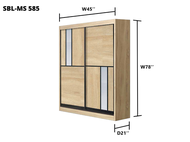 Wardrobe 2 Sliding Door 4x6.5FT & 5x6.5FT