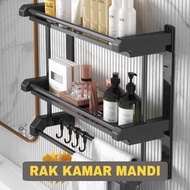 Stainless Steel Bathroom Shelf Shampoo Soap Holder Kitchen Shelf