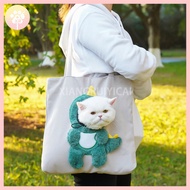 Cat Outing Cat Bag Large Capacity Dog Bag Pet Bag Shoulder Bag Canvas Bag
