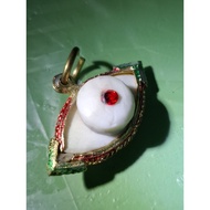 LP Pinak Ruang Tar Eye Amulet BE2527 龙婆碧纳 象牙 天眼 佛牌