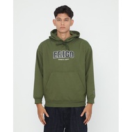 Erigo Hoodie College Zenzo Olive - Hoodie Jumper Fleece Unisex Sweater Men Sweatshirt Men
