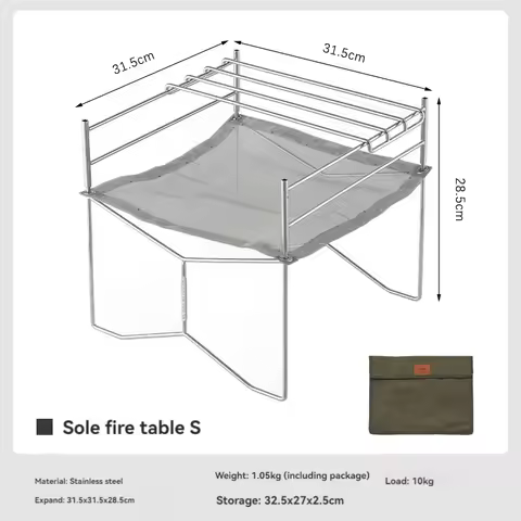 CAMPINGMOON SOLO Outdoor Equipment Stainless Steel Soler Fire Stove Folding Portable BC Camping Ligh
