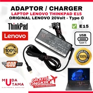 Lenovo ThinkPad E15 USB-C Original Laptop Charger - Compatible with E15 Series