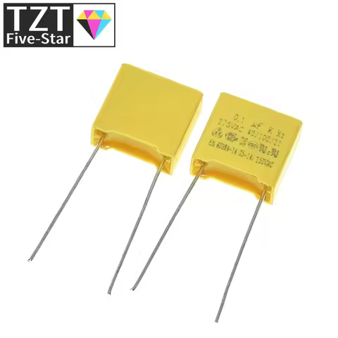 TZT safety cap 275V104K 10MM Polypropylene film 275V 104K 0.1uf X2 safety capacitor 275VAC capacitor
