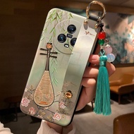 honor magic 5 pro casing honor magic 7 pro casing Pipa Flower Bird Suitable for Glory Magic7 Antique