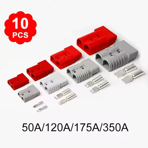 5/10pcs 50A/120A/175A/350A Anderson Style Plug Connectors 12-24V DC Power Tool Power Charger Battery
