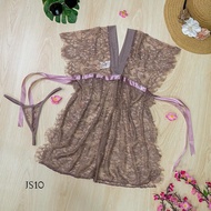 Jumbo Sexy Lingerie BIG Size Batwing Sleepwear Nude JS10