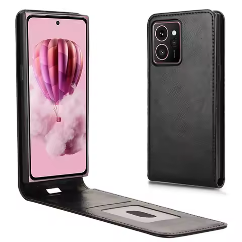For HMD Skyline 5G Flip Vertical Case Retro skin-friendly shockproof Full Cover Card Holder For HMD 