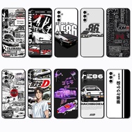 for 3c Samsung A07 A17 A56 A36 A26 S25 Fe Edge S25 Plus Ultra AE 86 Soft black TPU case