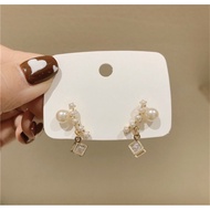 korean pearl elegant earring diamond earring