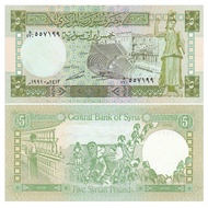 [Asia] Brand New UNC Syria 5 Pound Banknotes Foreign Coins 1991 P-100egdfr3030