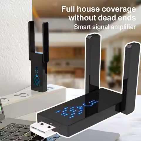 Dual Band 1300Mbps WiFi USB Adapter 2.4G/5Ghz Wi-Fi Dongle USB3.0 802.11AC 4-Antenna Wireless Receiv