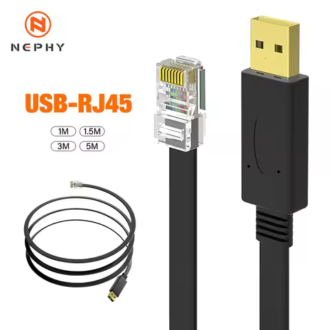 1M 5M USB To RJ45 Usb To Console Debugging Cable RJ45 Cable H3c Router Switch Control Cable CH340 Ap