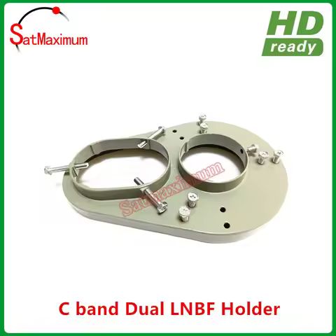 C Band Dual LNB Holder Fixed 2PCS C Band LNB On C Dish Antenna