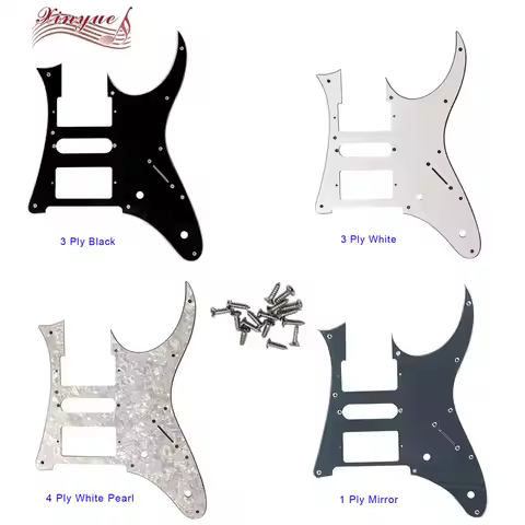 Xinyue Custom Guitar Parts - For 10 Mountong Screws MIJ Ibanez RG 350 DXZ Guitar Pickguard HSH Humbu