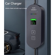 Portable Electric Car Charger EV LCD 32A 7kW CEE to Type 2 - EVC01