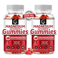 Magnesium Glycinate Gummies 400mg, Magnesium L-Threonate 200mg - Chelated Magnesium Potassium Comple