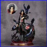 SQ4 Naruto Uchiha Itachi GK Hall Edition Action Figure Double Head Crow Akatsuki Anime Collection Mo