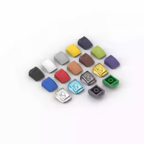 20pcs MOC 30602 pendenza curva 2x2 con labbro mattoni compatibili fai da te Assmble blocchi particel