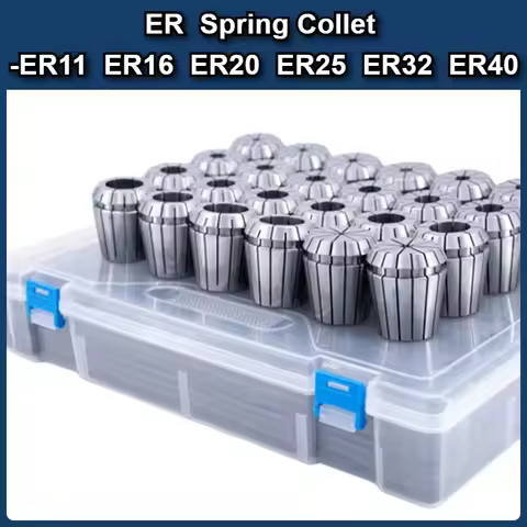 CJLY ER Collet Set ER11 ER16 ER20 ER25 ER32 ER40 High Precision 0.005mm 0.008mm Tools Holder Clampin