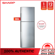 SHARP SJ366MSS 360L INVERTER 2 DOORS FRIDGE/REFRIGERATOR
