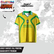 Free Customization Brazil Fantasy Jersey Brazil Jersey/ Brazil T-Shirt/ Football Jersey/ Vintage Jer