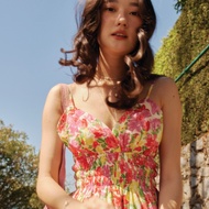 lookbookbeachclub reef dress hawaiian เดรสสั้น ลายดอก