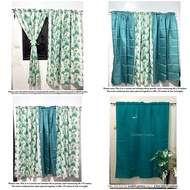 Lucky Color of the Year 2026 Teal Green Mary Queen Printed Curtain 60 inches width (4ft,5ft,6ft,7ft)
