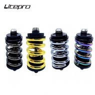 【In stock】Litepro Rear Shock Shocks Spring Titanium Axle Suspension Absorber Folding Bike For Brompton 3Sixty VEYA