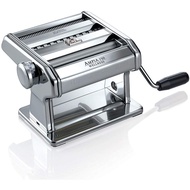 Marcato Ampia 150 Classic Manual Pasta Machine with Puff Fettuccine and Tagliolini From Italy