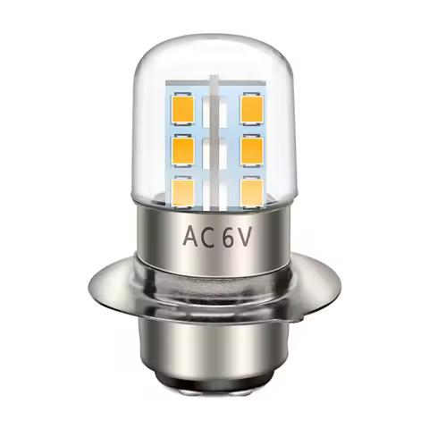 H6M T19 P15D P15D-25-3 AC6V 2W Headlight Bulbs Hi Lo Beam LED Motorcycle Headlight Car Vintage Scoot