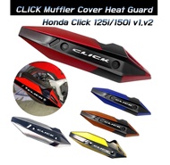 ✅COD Honda Click 125i 150i V2/V3 Heat Guard/ Muffler protector/ Double Color New Click Muffler Cover