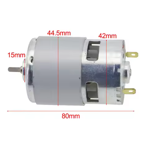 20V D-Shaped Shaft Small Motor Lithium Electric Lawn Motor 20V RS775 Motor 80x44.5mm As Picture For 